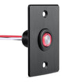 Acegoo RV 12V Dimmer Switch for LED RV Lights - Push Button with Red Ring Backlight, Ideal for RV, Camper Van, Boat, Truck, Cars & LED Strip Light - DC12-24V 6A Full Aluminum (Black)