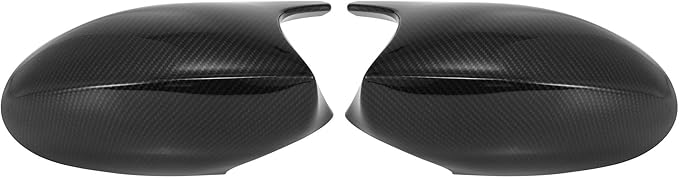 X AUTOHAUX Exterior Rear View Mirror Housing Door Wing Mirror Cover Cap for BMW 3 Series E90 E91 E92 E93 Pre-facelift Models 330i 330xi 325i 325xi 328i 328xi 2005-2008 Carbon Fiber Pattern