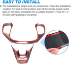 Autorder Custom Fit for Accessories Ford Bronco Sport (CX430) 2021 2022 2023 2024 2025 Carbon Fiber Steering Wheel Panel Trim Cover Automotive Interior Accessories Decoration