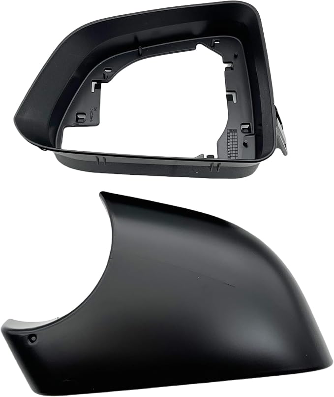 Replacement For Tesla Model Y Left Side Wing Mirror Cover and Mirror Frame Set Lower Holder Housing Tray Cap Driver Rearview Mirror Cover 2020 2021 2022