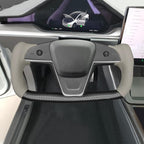 MEWANT Steering Wheel Cover for Yoke Style Steering Wheel for Tesla Model S 2021-2023 / Model X 2021-2023 Hand-Stitched Steering Wrap