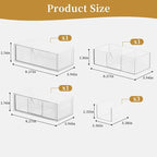 Medicine Cabinet Organizer with Removable Dividers, 3-Tier Stackable Drawer Storage for Bathroom, RV, Vanity, Countertop & De