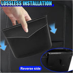 Mini Car Trash Can - Leak-Proof Hanging Car Garbage Can Auto Trash Bag Organizer - Small Garbage Bin Container Vehicle Door Front Back Seat Storage Accessories for Cars Home Office (Clip-on)