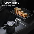 TYKOR Car Cup Holder Tray, Cup Holder Expander Adapter for Car, 9.5” Car Food Tray Table for Eating, Car Essentials Fits Yeti