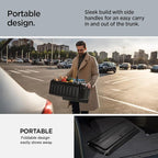 Spigen Trunk Organizer Collapsible Heavy Duty Foldable with Lid for SUV, Model Y juniper (2025/26),