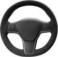 MEWANT Tesla Hand Stitched Steering Wheel Cover for Model 3/Y Accessories