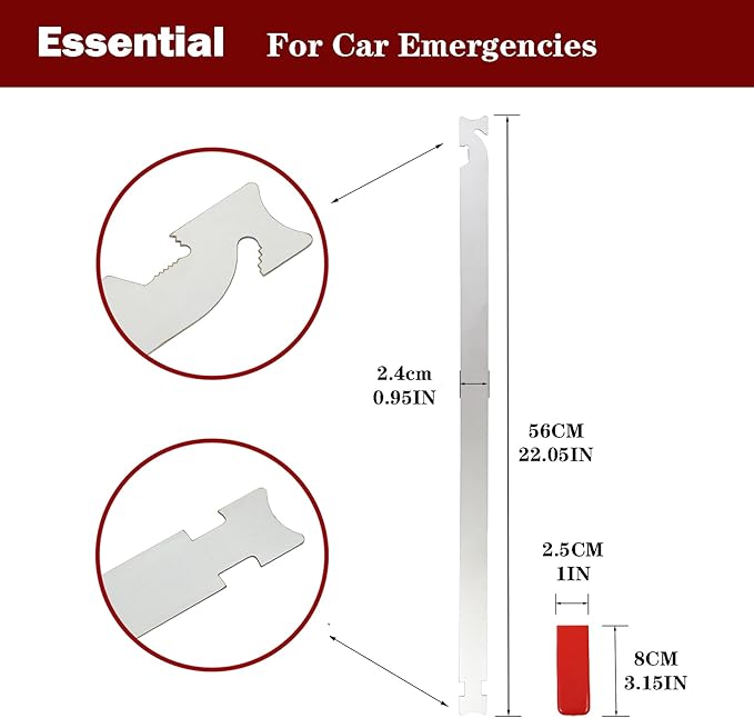 22 Inches Stainless Steel Slim Jim Tool, Emergency Automotive Tool – Professional Roadside Assistance Kit for Vehicles