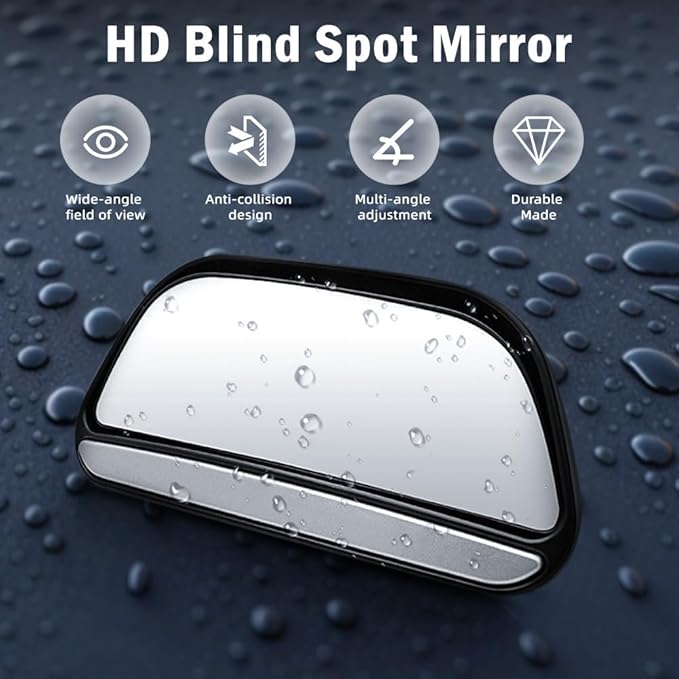 Blind Spot Mirror 2 Pack Car Side Mirror Blindspot Adjustable Car Auxiliary Wide Angle Side Rearview Mirror for Car SUV Truck RV