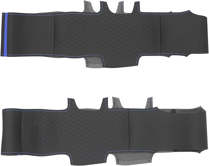 MEWANT Steering Wheel Covers for Ford F-150 2021-2023 / F-150 Lightning 2022-2023 Hand-Stitched F150 Steering Wheel Wrap
