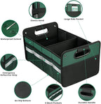 Car Trunk Organizer, Car Storage Organizer, Collapsible Multi Compartment for Car, Suv, Sedan, Truck, 100L, Extra Larger