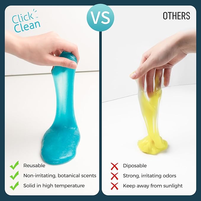 CLICK CLEAN 2Pcs Cleaning Gel for Car, 7oz Car Detailing Tools, Cleaning Putty Gel, Interior Cleaner Universal Dust Cleaner f