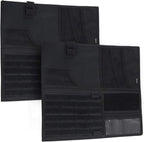 WYNEX Car Sun Visor Organizer with Double-Sided Folding MOLLE Panel, Auto Sun Visor Storage for Essentials & Tactical Gear, Compatible with Cars, Pickup, Trucks, Vans, SUVs