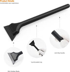 EHDIS Window Tint Tool Mini Quarter Window Squeegee Small Rubber Scraper Kit for Front Windows Rear Glass Shower Cleaning, Auto Car Glass Film Installation