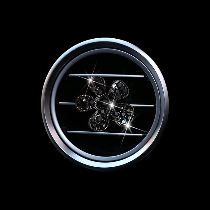 5 Pcs Car Vent Clip,Bling Flower Air Fresheners Vent Clips,Car Diffuser Rhinestone Car Interior Decoration Charm Accessories