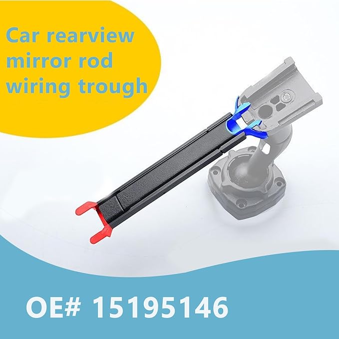 Rear View Mirror Wiring Cover, Replacement for 1999‑2007, OE#15195146, Black Interior Mirror Wire Harness Cover Trim – Easy Installation (1 pcs)