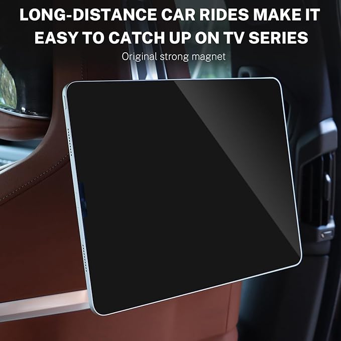 KUNGKIC for Car Headrest Tablet Holder for BMW X3 X5 X6 I20 G05 G06 G45 G60 G61 G70 Adjustable Tablet Car Mount for Back Seat Road Trip Essentials Black (Magnetic)