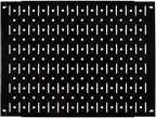 Wall Control Pegboard Wall Organizer Tiles Modular Black Metal Pegboard Tiling Set - Four 12-Inch Tall x 16-Inch Wide Peg Boa