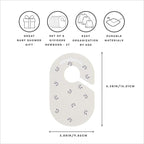 3 Sprouts Baby Closet Dividers 8-Piece Set Newborn to 2T - Double-Sided Organizer for Nursery Clothing Storage - Blueberry