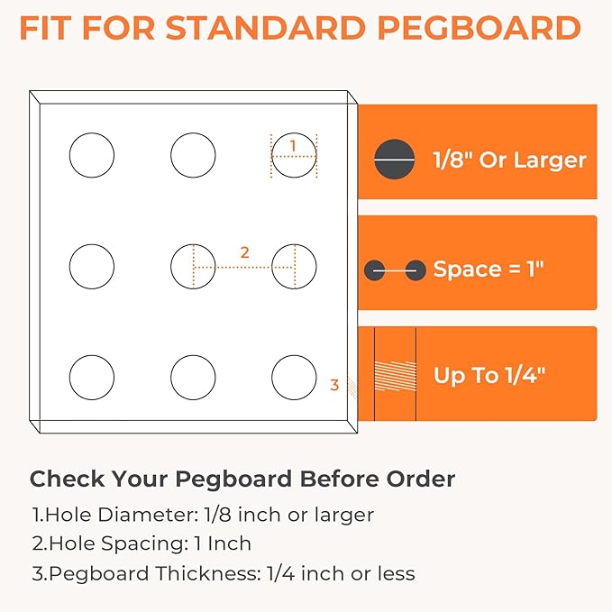 INCLY 12 Pack Pegboard Bins & Cups with Hooks, Peg Board Organizer Accessories Assortment Kit, Peg Board Tools Accessory Stor
