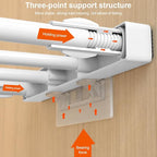 iayokocc Expandable Closet Tension Shelf Rod, Adjustable Metal Storage Rack,DIY Organizer Divider Separator for Cabinet Wardr