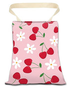 Car Trash Can, Durable Hanging Car Trash Garbage Bag, Cute Automotive Garbage Cans Organizer, Cute Pink Cherry