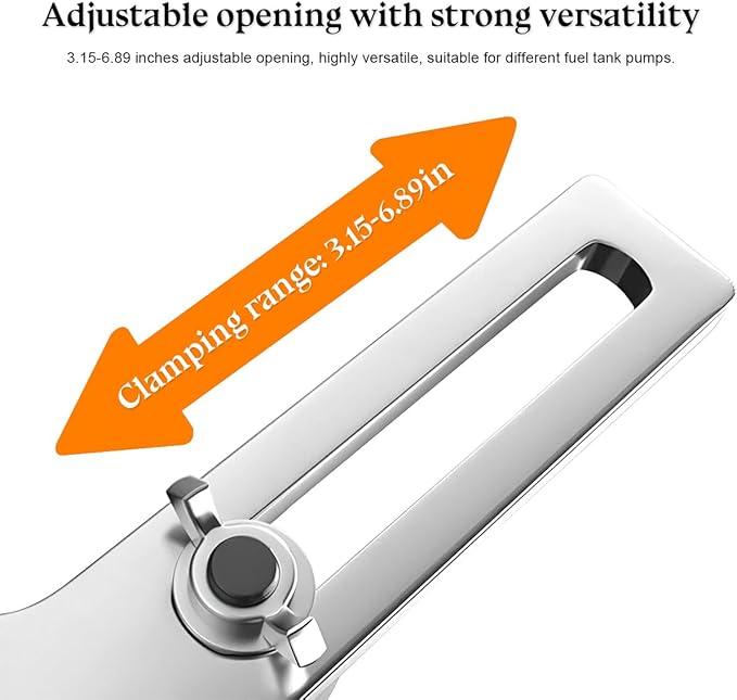 HZEL Car Fuel Pump Removal Tool, Adjustable Vehicle Fuel Pump Lock Ring Repair Tool with 3/8" to 1/2" Drive, Automotive Fuel 