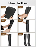 Mellbree Boot Shapers for Tall Boots, 12 Piece (6 Pairs) Boot Stand Up Inserts 14 Inches Boot Shaper Form Inserts for Men and