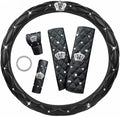 Car Steering Wheel Cover with Durable PU Leather, Universal 20 inch Fit for Car Truck SUV, Breathable Anti Slip Auto Steering Wheel Covers for Men and Women