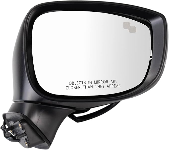 TRQ Passenger Side Mirror Assembly Power Power Folding Turn Signal Blind Spot Paint to Match Compatible with 2019-2023 Mazda CX-5