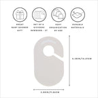 3 Sprouts Baby Closet Organizer Set - 15 Nursery Hangers with 8 Size Dividers, Closet Dividers for Baby Clothes and Clothes O