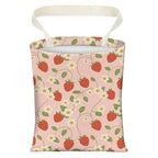 Cute Car Trash Can, Hanging Canvas Car Back Seat Organizer and Storage Bag, Funny Car Trash Bag For Travelling, Outdoor Cute Strawberry Leaf