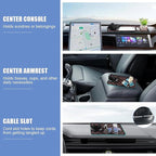 Car Anti Slip Mat Dashboard Tray Decorations Sticky Pad Thicken Washable with 360° Rotating Universal Phone Pad Holder+Number