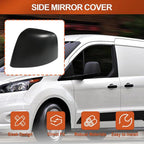 Rearview Mirror Cover, Car Rearview Side Mirror Caps, Compatible with Ford Transit Connect 2014-2018, 1 pc (Left)