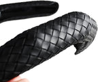 Quick Install Braided Pattern Nappa Leather Steering Wheel Grips,Woven Texture Car Steering Wheel Cover,for Women,for 14 to 1