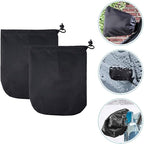 2pcs Oxford Cloth Rearview Mirror Cover Snowproof Windproof Car Mirror Coat