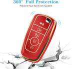 For Ford Key Fob Cover with Keychain, Soft TPU Key Case Shell Full Protection for Ford Explorer Fusion Escape Edge Expedition