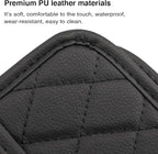 Car Back Seat Organizer, Hanging PU Leather Car Storage Bag, Compatible with Most Vehicles Interior Accessories Organizer (Black(2Pack))