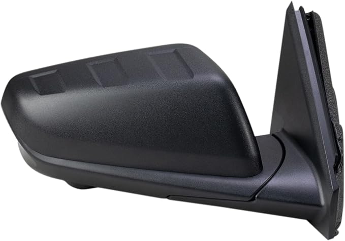 TRQ Driver and Passenger Side Power Heated Mirror Set Textured Black Triple Stripe Style Compatible with 2018 2019 Chevrolet 