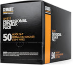 CERAKOTE® Ceramic Headlight Restoration Professional Detailer Pack (50 Step 1 Oxidation Removing Wipes) - Easily Remove Oxidation from Old and Faded Headlights