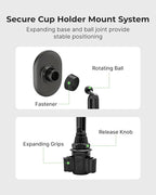 Magsafe Magnetic Phone Car Mount - Magnetic Cell Phone Holder for Car - Perfect for Magsafe Compatible Device iPhone 12-17 & iPhone Air - Gift Accessories for Car - for Cup Holder