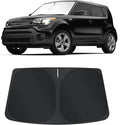 TINGLU Sun Shade for Kia Soul Base 2014-2019 Accessories Windshield Sun Shade Window Shade UV Rays Protection Sun Visor Cover with Steering Wheel Sunshade Storage Bag