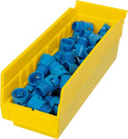 Akro-Mils 30120 Plastic Shelf Bins, Heavy Duty Storage Bins for Garage, Closet, and Drawer Organization, 12" x 4" x 4", Yello