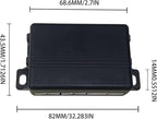 LCD Parking Sensor Kit - Displays Data on Original Screen, Easy Rear Installation, Compatible with CVBS Cameras (Not for AHD)