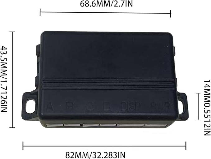LCD Parking Sensor Kit - Displays Data on Original Screen, Easy Rear Installation, Compatible with CVBS Cameras (Not for AHD)