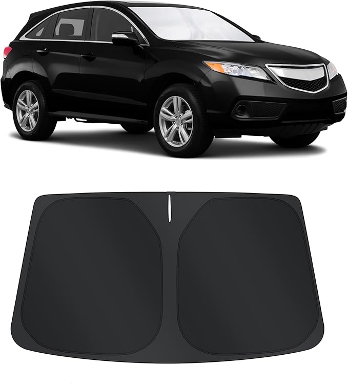 TINGLU Sun Shade for Acura RDX 2013-2018 Accessories Windshield Sun Shade Window Shade UV Rays Protection Sun Visor Cover with Steering Wheel Sunshade Storage Bag