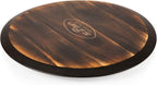 PICNIC TIME NFL Unisex NFL Lazy Susan Serving Tray, Wooden Turntable Round Charcuterie Board, Cheese Serving Platter