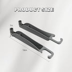 2PCS Car Seat Gap Filler Organizer, Multifunctional Seat Side Gap Filler Between Seat and Console, with Organizer & Hook Function for Avoiding Dropped Items, Universal Fits (Gray)