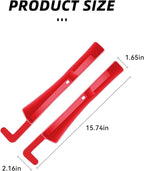 2PCS Car Seat Gap Filler, Anti-Drop Vehicle Console Crevice Blocker with 2 Storage Areas, Seat Side Seam Organizer Plug from Droping, Universal Automotive Interior Accessories(Red)