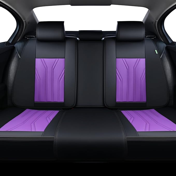 FLORICH Rear Seat Covers Leather Car Seat Covers Waterproof Back Seat Cover Automotive Seat Covers Universal Seat Cushion Pro