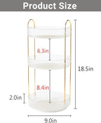 Asayuee 360 Rotating Makeup Organizer,3 Tier Large Capacity Make Up Organizers and Storage,Skincare Perfume Vanity Organizers